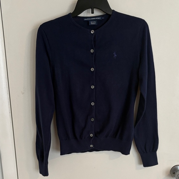 Polo by Ralph Lauren Women's Dark Blue Cardigan - Picture 1 of 6